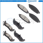 Front Rear Ceramic Brake Pads For Crown Victoria Town Car Grand Marquis 8PCS 6B93BC-57