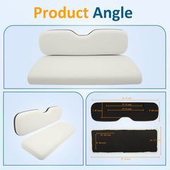 Fits For Madjax & GTW Golf Cart Rear Seat Kits Rear Golf Cart Cushion Set White 6B93BC-57