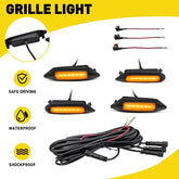 4X For Toyota RAV4 2019-24 LE SE XLE XSE Limited LED Bumper Grill Light Amber EA 6B93BC-57