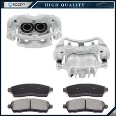 Rear Brake Calipers Brake Pads Set 6Pcs For 2000-2004 2005 Ford Excursion 6B93BC-57