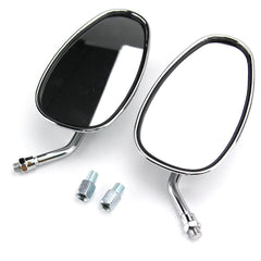 Chrome Motorcycle Rearview Side Mirrors For Yamaha V Star 650 950 1300 Classic