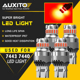 CANBUS 7443 7444 7440 7441 LED Bulbs Brake Stop Light Lamp Red Super Bright 4pcs 6B93BC-57