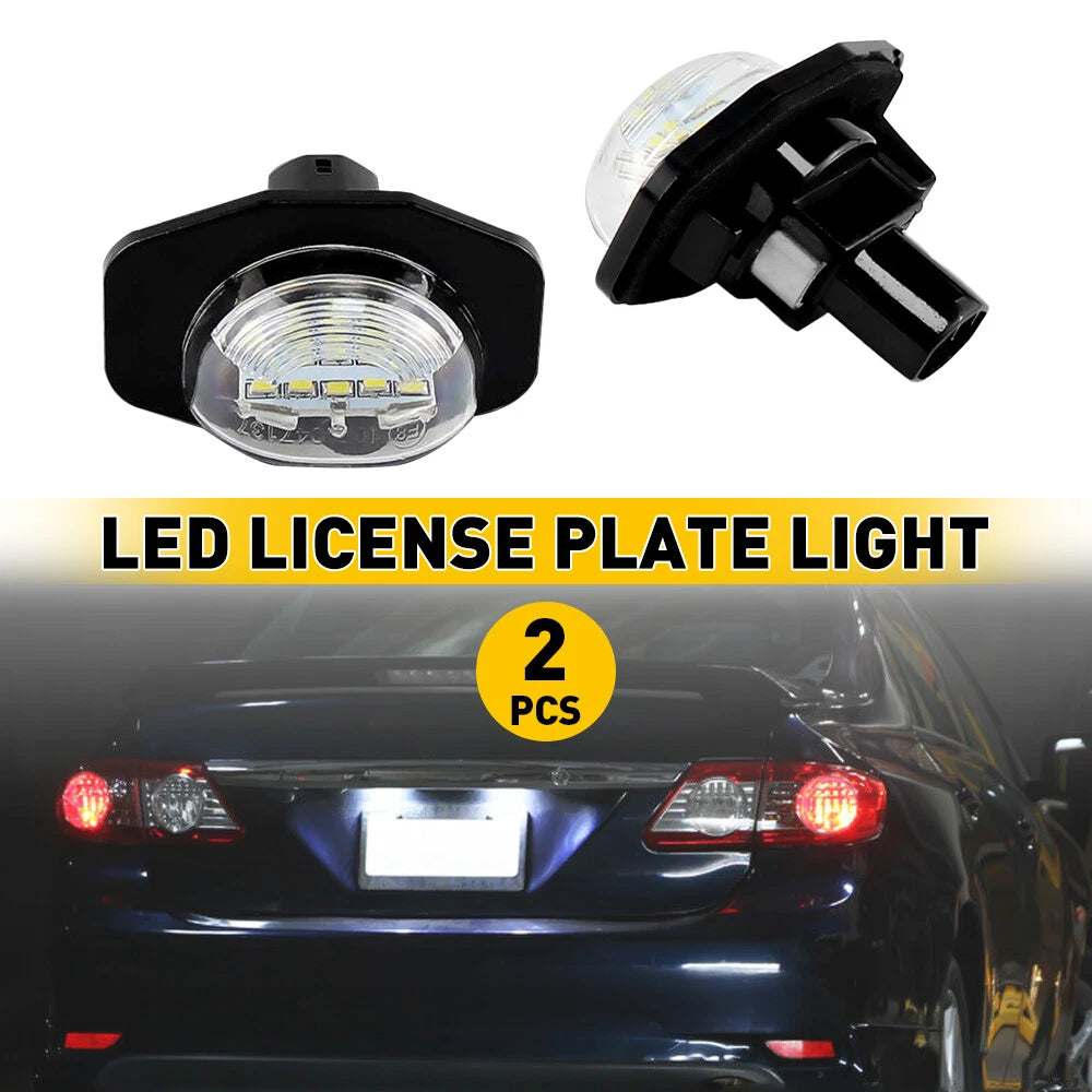 For 2009-2013 Toyota Corolla 6000K 18-SMD LED White Plate License Lights Lamps A 6B93BC-57