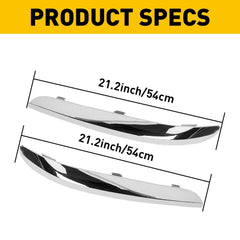 Front Bumper Molding Trim Fit Set For Chrysler 300 Accent Chrome 11-14 US Silver 6B93BC-57