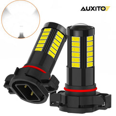2x AUXITO PSX24W LED Fog Light Super Bright 2504 6500K Halogen Replacement Lamps AUXITO
