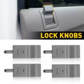 4PCS Door Lock Knobs Front/Rear Ebony For Silverado/Sierra Chevy/GMC 07-13 EOA 6B93BC-57