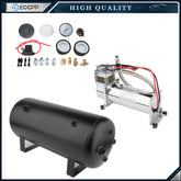 12V 200 Psi Air Compressor 5 Gal Air Tank Onboard System Kit For Train Horn Boat 6B93BC-57