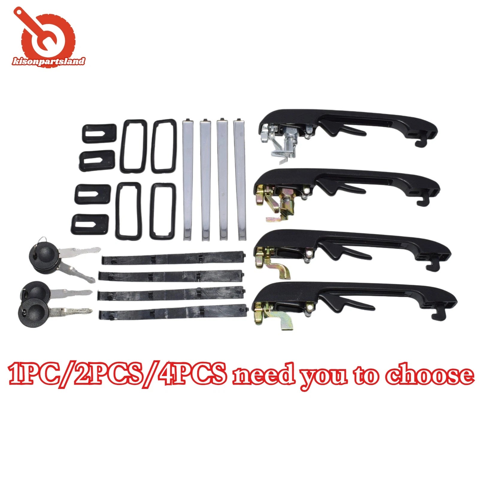 Front Rear Left Right Outside Door Handle for VW Mk1 Mk2 Golf GTI Scirocco Caddy 6B93BC-57