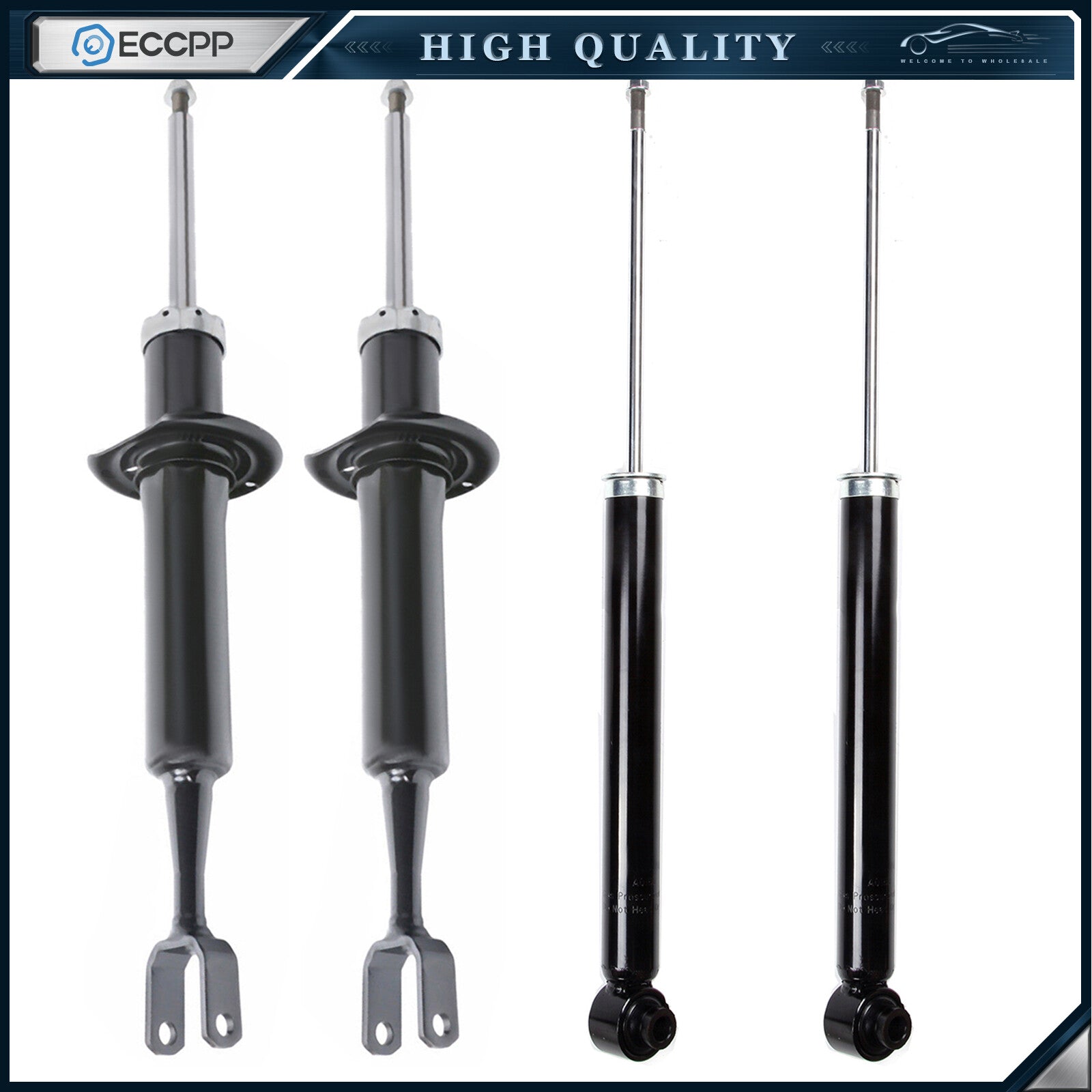 Front Rear Struts Shocks Fit For 2000-2009 Audi A4 A4 Quattro Left Right ECCPP KOEEP
