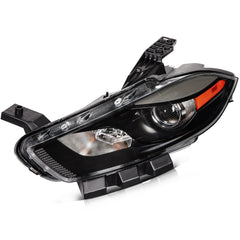 Headlights Assembly Left+Right For 2013-2016 Dodge Dart Black Housing 6B93BC-57