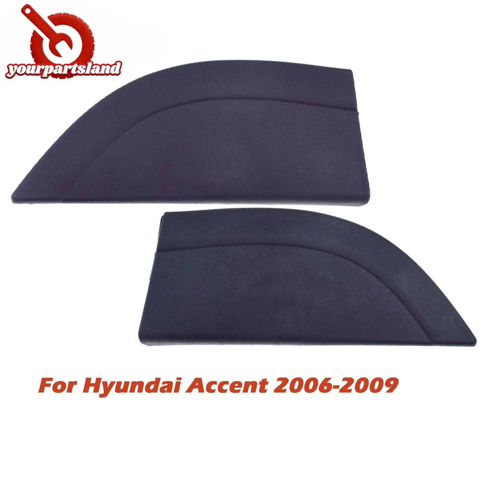 2PC For Hyundai Accent 06-10 Rear Door Delta Molding LH RH 838301E000,838401E000 6B93BC-57