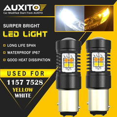 AUXITO 1157 LED Turn Signal Light Bulb Switchback Amber White Anti Hyper Flash A AUXITO