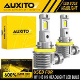AUXITO H11 H8 LED Headlight Fog Light Bulbs Kit YELLOW GOLDEN High Low Beam EA AUXITO