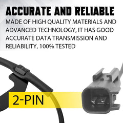 2pcs Front ABS Wheel Speed Sensor For Dodge Journey 2009-19 Chrysler 07-14 EOA 6B93BC-57