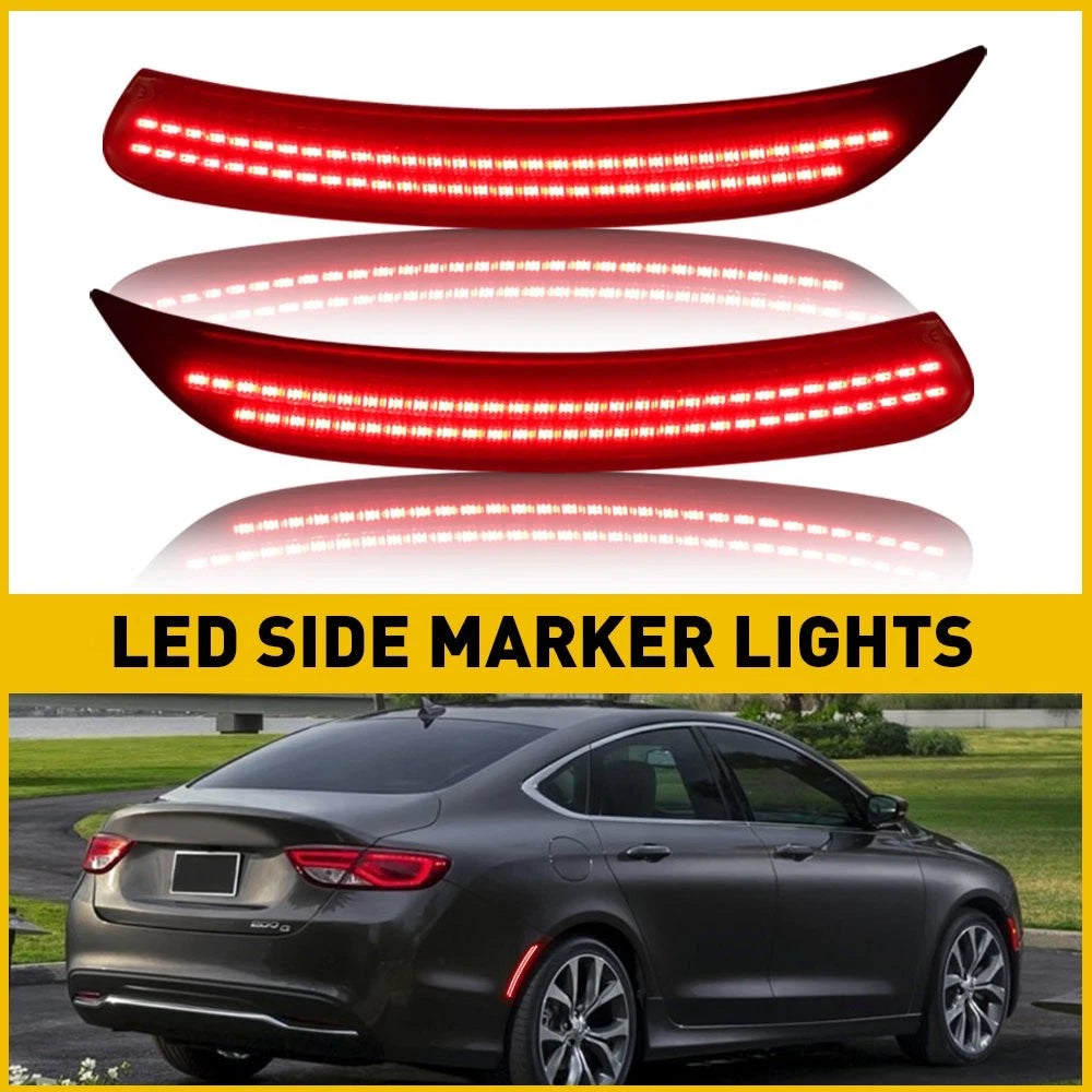 FIT FOR CHRYSLER 200 2015 2016 REAR 2017 SIDE MARKER LIGHT RIGHT & LEFT PAIR SET 6B93BC-57