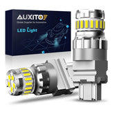 AUXITO 3157 3156 LED Reverse Backup Light Bulbs 6500K White 2400LM Super Bright AUXITO