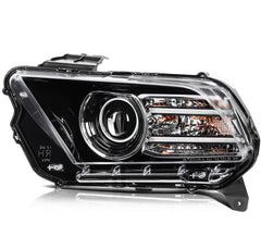 For Ford Mustang 2013 2014 Headlight Assembly Black Housing Front Left Side KOEEP