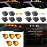 Smoke LED Cab Roof Lights Marker Amber/White For Ford F-250 F-350 Super Duty EOA 6B93BC-57