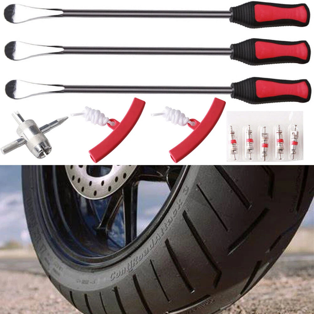 Motorcycle Spoon Tire Iron Change Kit Lever Repair Tool Rim Protectors Dirt Bike 6B93BC-57