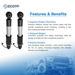 Pair Rear Air Shock Absorbers For Escalade GMC Yukon Chevrolet Tahoe 84176675