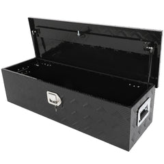 39"X13"X10" Black Aluminum Trailer Storage Tool Box Pickup Truck Bed Lock 6B93BC-57