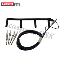 Diesel Glow Plug + Wiring Harness Kit For 04-06 Beetle Golf Jetta 1.9 038971782C 6B93BC-57