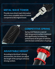 Suspension Lowering Kit Coilovers For 13-16 Dodge Dart Shocks Struts Adjustable 6B93BC-57
