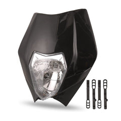 Black Motocross Front Headlight For KTM 125 150 250 300 350 400 450 500 530 690
