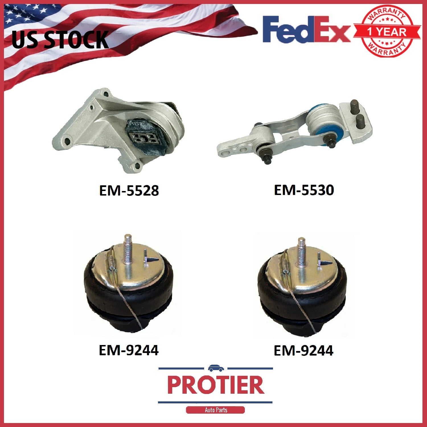 Engine Motor & Trans Mount Set 2001-2009 Compatible For Volvo S60 S80 V70 2.3/ 6B93BC-57