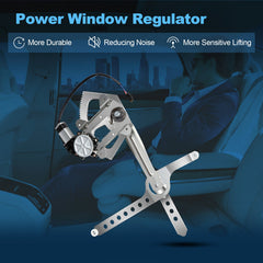 For 1988-2000 Chevy GMC C1500 K1500 Left Side with Motor Power Window Regulator 6B93BC-57