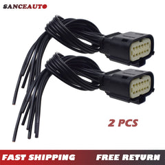2PCS 68364272aa Headlight Connector Pigtail Harness For 2015-2018 Dodge Charger 6B93BC-57