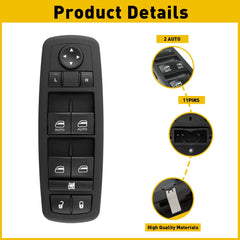 Driver Side Power Window Control Mirror Switch For Chrysler 300 Pacifica Charger 6B93BC-57