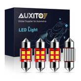 AUXITO CANBUS 4X 31MM Festoon DE3175 LED Map/Dome Interior Light Bulbs 6000K AUXITO