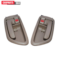 2Pcs Left Right Beige Inside Door Handle for Toyota 2001-07 Sequoia 04-06 Tundra 6B93BC-57