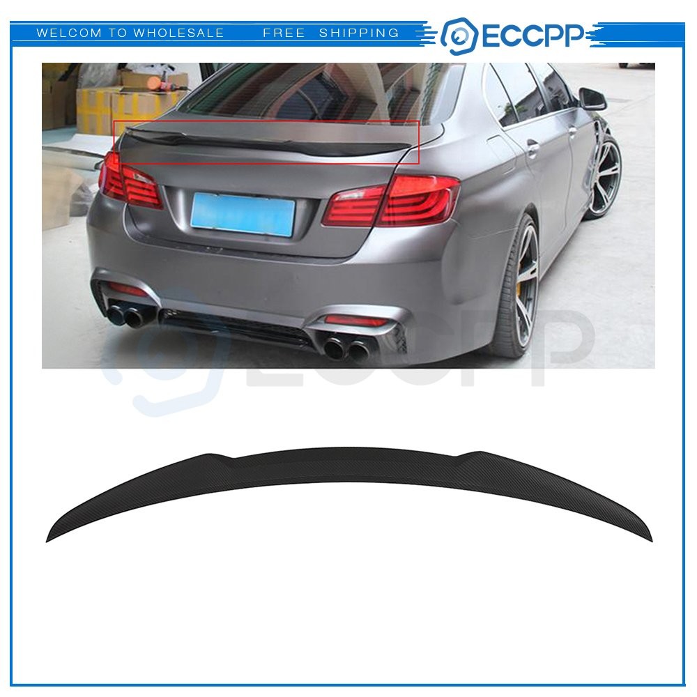 Fits 14-19 BMW F32 4 Series Coupe Rear Trunk Spoiler Wing Glossy Carbon Fiber 6B93BC-57