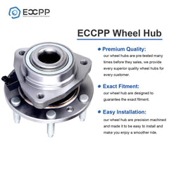 ECCPP 1Pc Wheel Hub Bearing Front For Chevy Trailblazer SSR GMC Envoy Saab 9-7X ECCPP