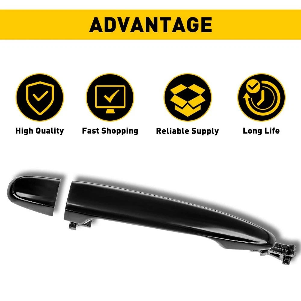 Exterior Door Handle For 2007-2011 Toyota Camry Rear Left or Right Outer Black A 6B93BC-57