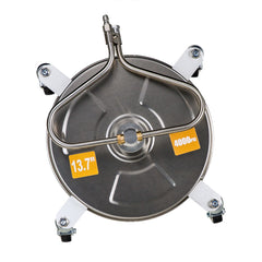 13.7" Pressure Washer Surface Cleaner 4000PSI w/Handles & Wheels Stainless Steel