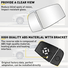 Mirror Upper/Lower Glass Driver Left for LH Side Ford Transit Van 150 250 350 HD 6B93BC-57