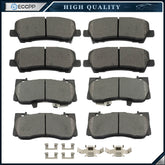 Front & Rear Semi-Metallic Brake Pads For Ford Mustang 2015-2016 2018-2021 2.3L KOEEP