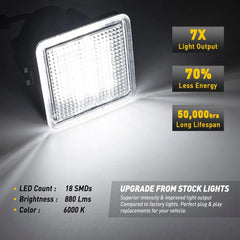 For 2016-22 Toyota Tacoma/14-22 Tundra Full LED Black License Plate Lights Lamps 6B93BC-57