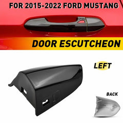 For 2015-2022 Ford Mustang Driver Door Handle Key Lock Cap Hole Cover Bezel PQ 6B93BC-57
