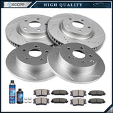 Ceramic Brake Pads And Rotors Front Rear For 2006 2007 2008-2018 Toyota RAV4 6B93BC-57