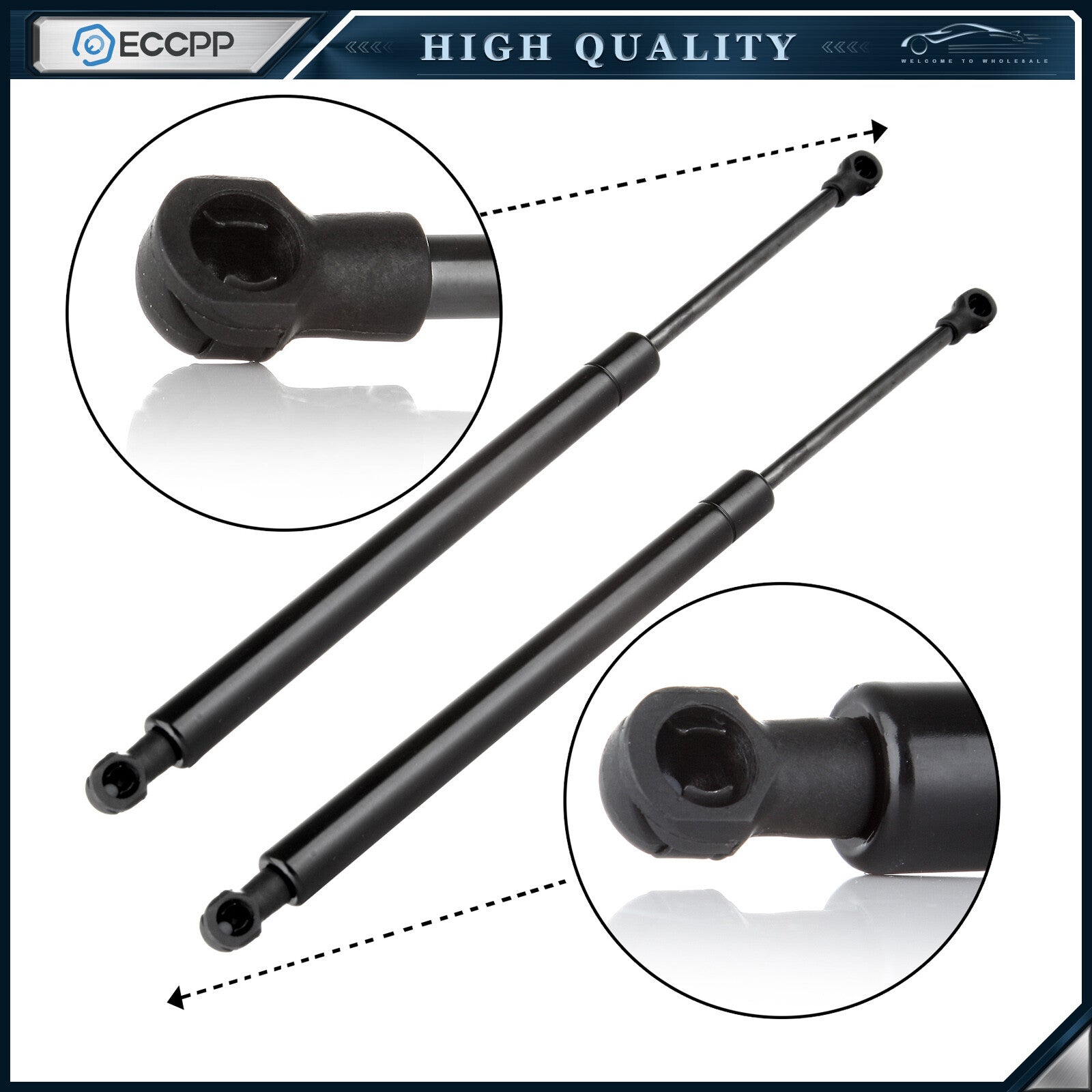 ECCPP 2x Hood Gas Lift Supports Support Struts For Nissan Maxima 2004-2008 4162 ECCPP