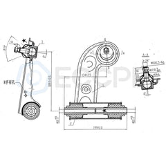2x Fit For Mercedes-Benz C230 C280 CLK320 SLK230 Front Upper Control Arm Kit KOEEP