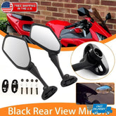 Black Left & Right Rearview Side Mirrors For Honda CBR1000RR 2004 2005 2006 2007