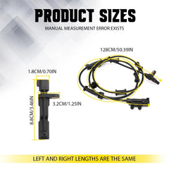 4x Front Rear Left Right ABS Wheel Speed Sensor For 2007-2016 Jeep Wrangler EOA 6B93BC-57