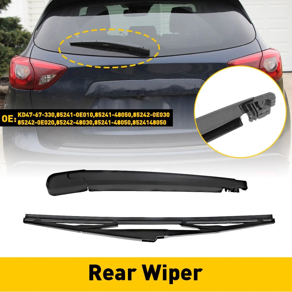 For 2007 2008 2009 Lexus RX350 Rear Wiper Arm & Blade High Quality Black Replace 6B93BC-57