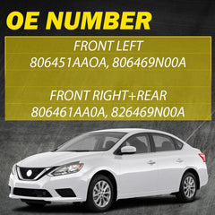 Front Left+Right Side Door Handle For Nissan 2013-2018 Sentra S SL SR SV EOA 6B93BC-57