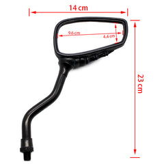 For Kawasaki Vulcan VN 750 800 900 1500 1600 Black Skull Hand Rear view Mirrors